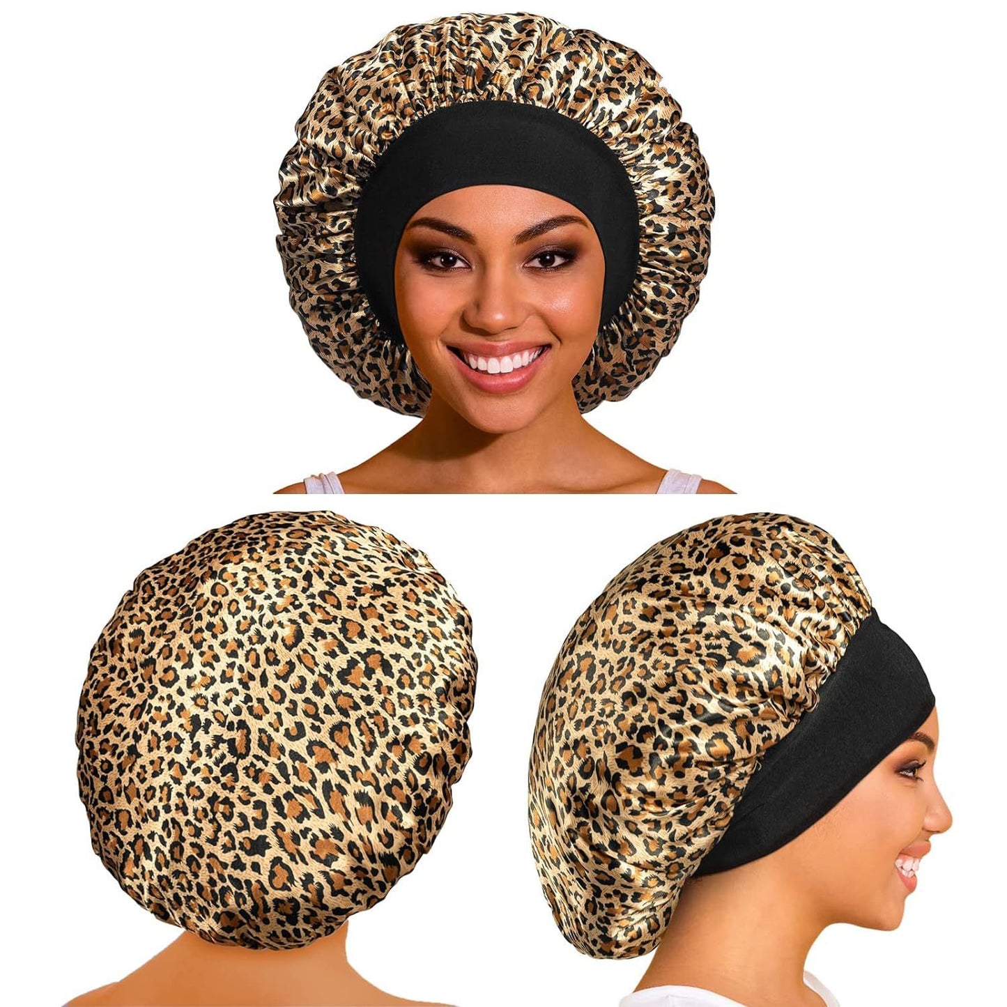 Leopard Print Shower Cap Female Print Chemotherapy Hat