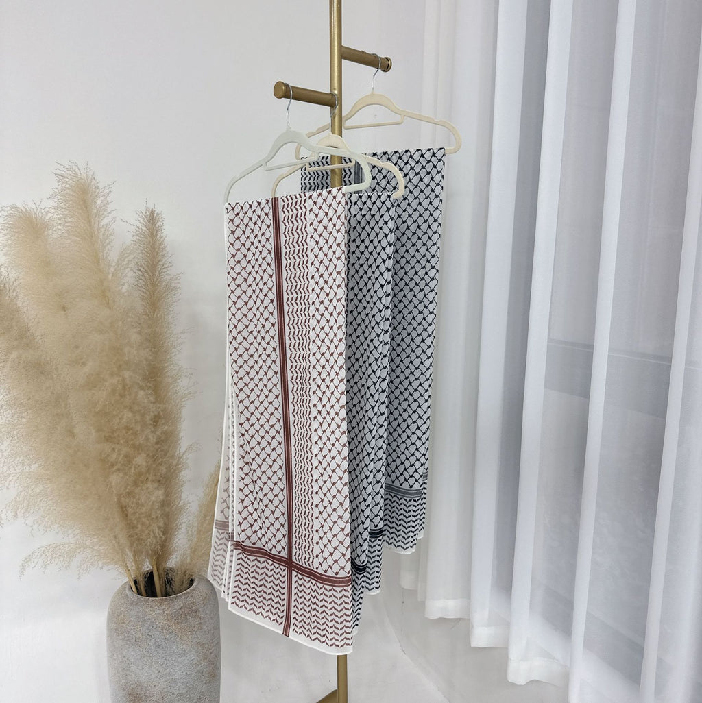 Printed Chiffon Turkish Turban Polyester Headscarf - Beuti-Ful