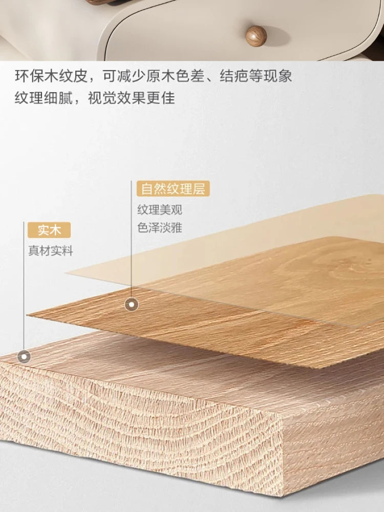 Modern Style Nightstand  Aesthetic Simple Design Night Table Storage Drawer