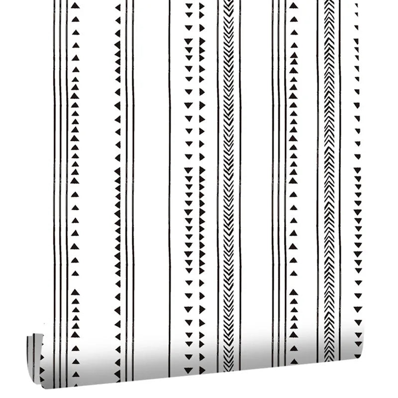 Modern Style ‎Vinyl Wallpaper Peel and Stick Wallpaper Boho Contact Paper Self Adhesive