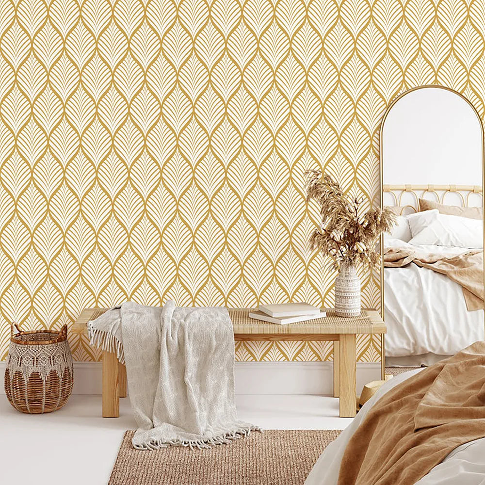 Modern Style ‎Vinyl Wallpaper Peel and Stick Wallpaper Boho Contact Paper Self Adhesive