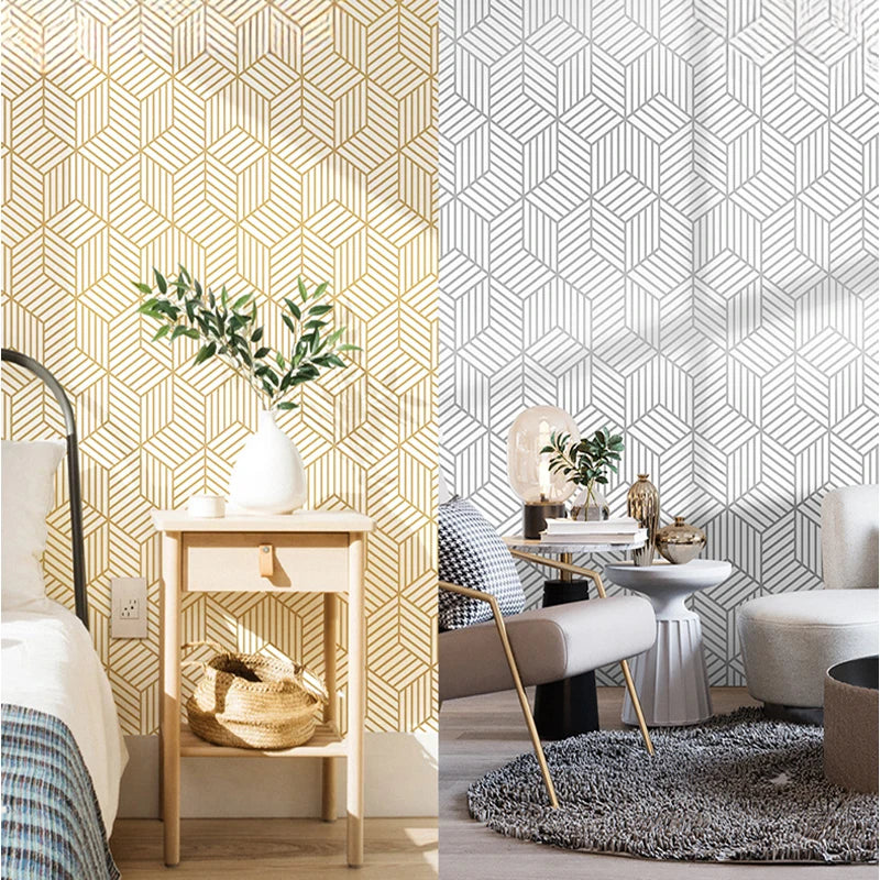 Modern Style ‎Vinyl Wallpaper Peel and Stick Wallpaper Boho Contact Paper Self Adhesive