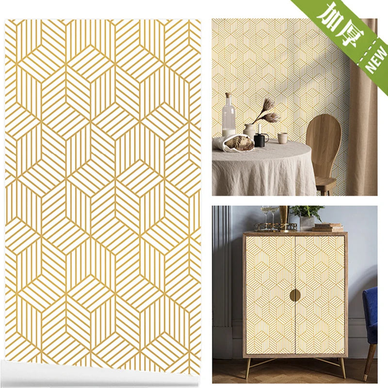 Modern Style ‎Vinyl Wallpaper Peel and Stick Wallpaper Boho Contact Paper Self Adhesive
