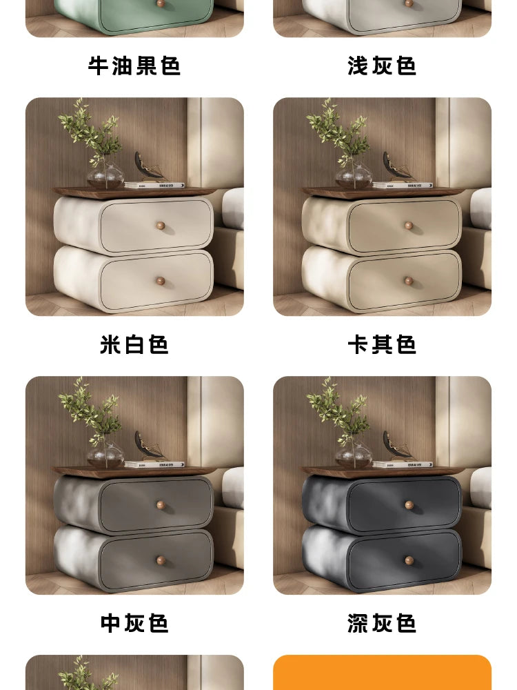 Modern Style Nightstand  Aesthetic Simple Design Night Table Storage Drawer