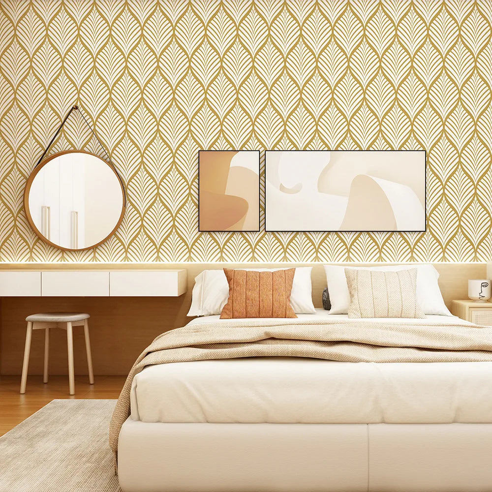Modern Style ‎Vinyl Wallpaper Peel and Stick Wallpaper Boho Contact Paper Self Adhesive