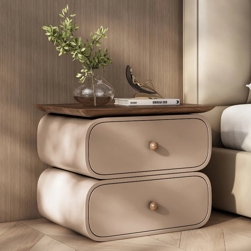 Modern Style Nightstand  Aesthetic Simple Design Night Table Storage Drawer