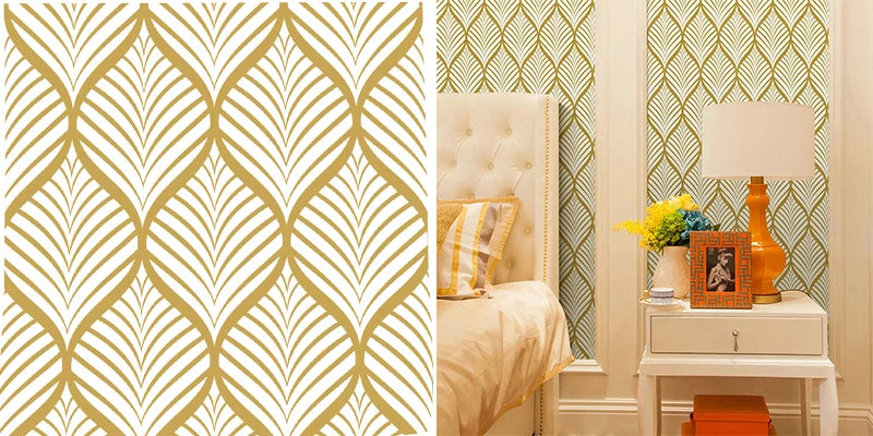 Modern Style ‎Vinyl Wallpaper Peel and Stick Wallpaper Boho Contact Paper Self Adhesive