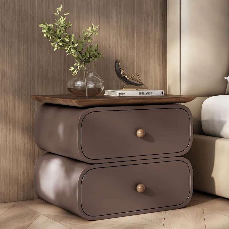 Modern Style Nightstand  Aesthetic Simple Design Night Table Storage Drawer