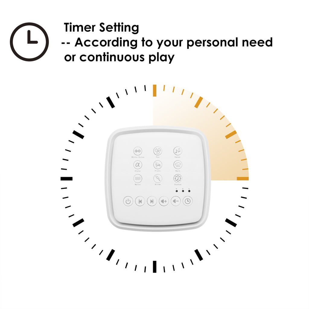 White Noise Machine Type-c Rechargeable Timed Shutdown - Beuti-Ful