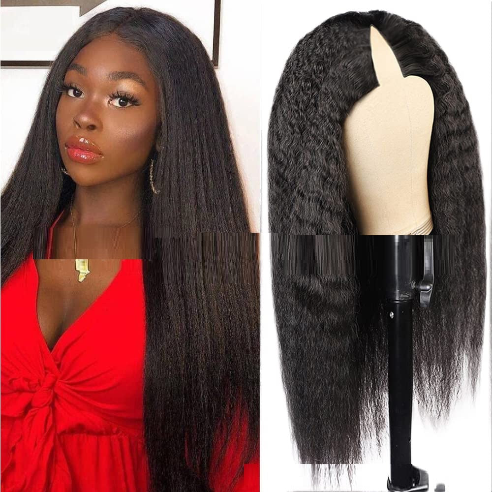 Lace Free Mechanism Yaki Straight Pure Human Wig - Beuti-Ful