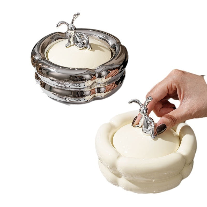 Cream Cotton Candy Ashtray Ceramic Ashtray - Beuti-Ful