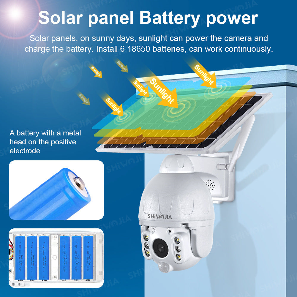 Solar Camera Wireless Dome Camera 4G Solar Surveillance Camera - Beuti-Ful