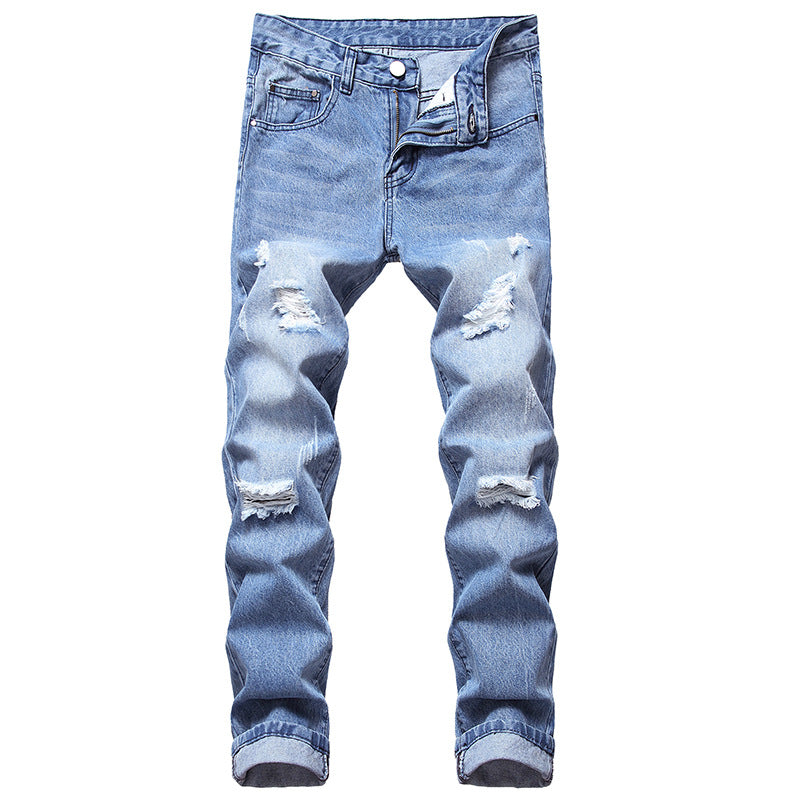 Fashion Ripped Cool Jeans Men - Beuti-Ful