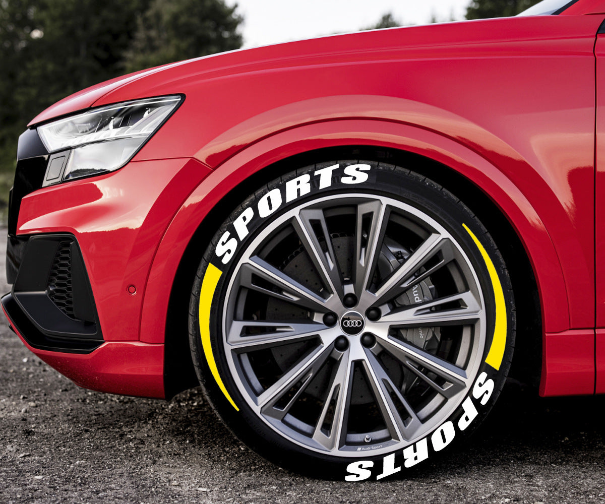 Ppf Sticker Sport Rims SPORTS Car Motorcycle Tire Letter Sticker Pvc Rubber Material Style Car ...