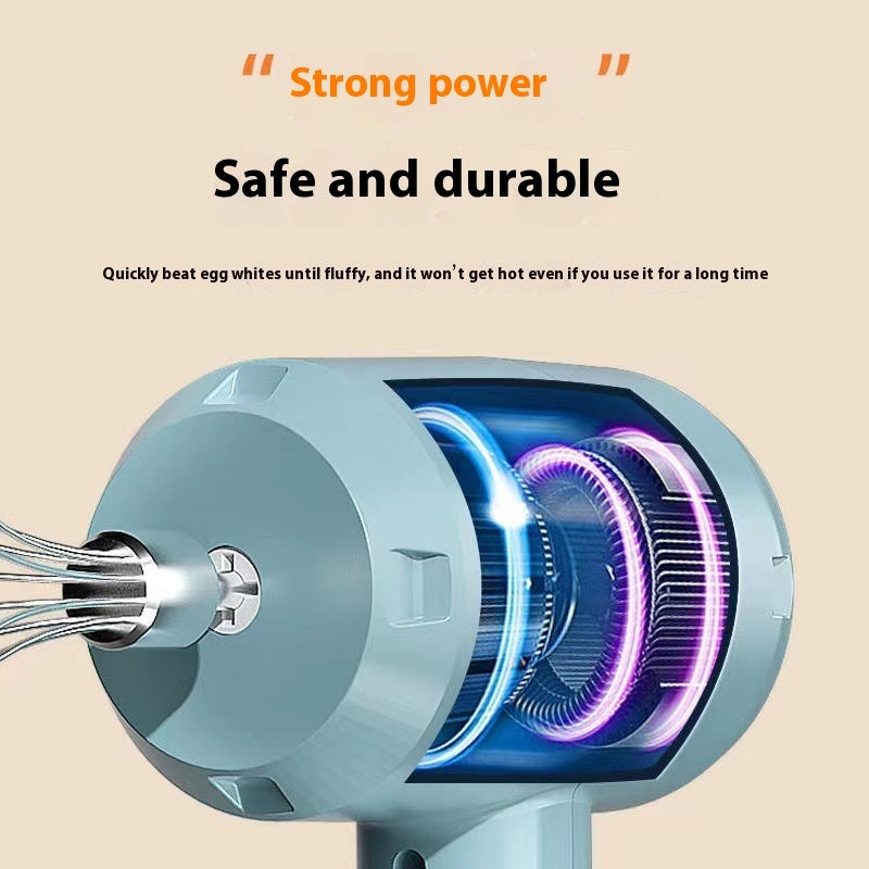 Electric Whisk Wireless Handheld Rechargeable Cream Mixer Kitchen Gadgets - Beuti-Ful