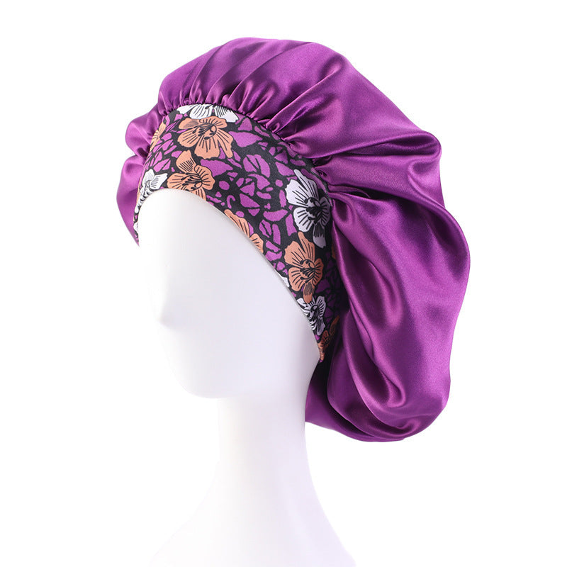 Bohemian Style Large Printed Hair Band Sleeping Hat - Beuti-Ful