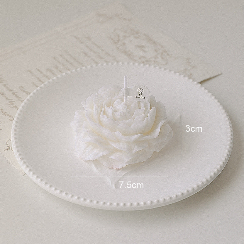 Aromatherapy With Hand Gift Peony Shape Candle Valentine's Day - Beuti-Ful