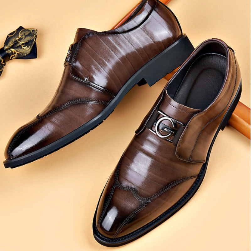 Mens Fashionable And Versatile Casual Business Leather Shoes - Beuti-Ful