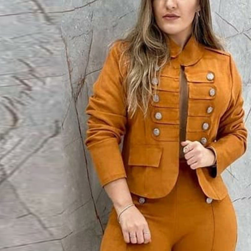 Women's Fashion Double Breasted Commuter Suit - Beuti-Ful