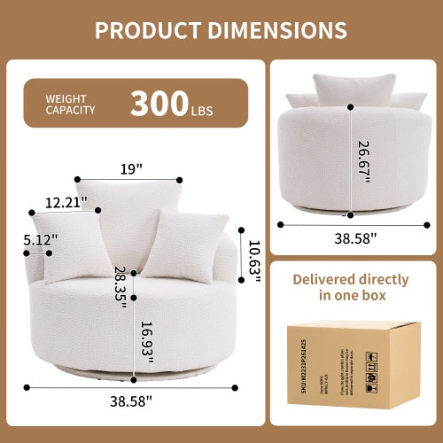 SWIVEL COMPRESSION CHAIR Single-seat Compression Chair, Crochet Yarn Material