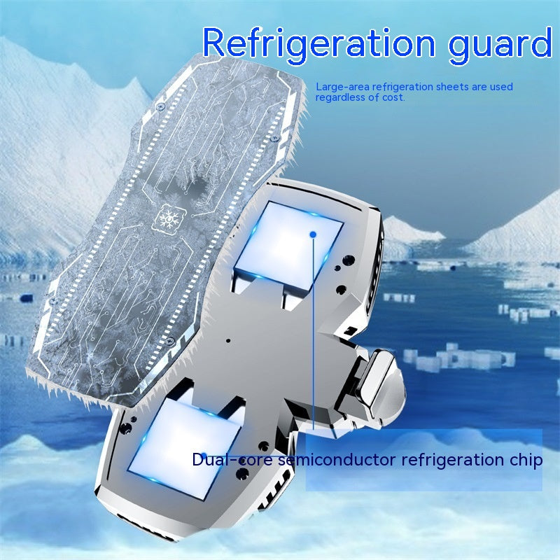 Intelligent Temperature Control Digital Display Semiconductor Dual-engine Mobile Phone Radiator - Beuti-Ful