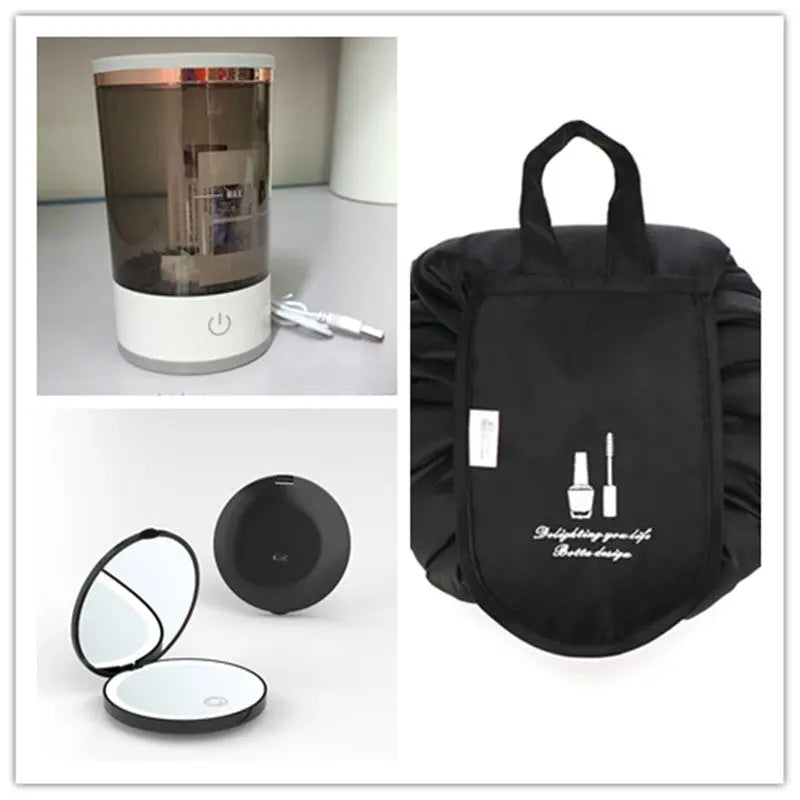 Women Eye Shadow Brush Cleaning Tool Portable Electric Makeup Brush Cleaner Machine With USB Charging Automatic Cosmetic Brush - Beuti-Ful