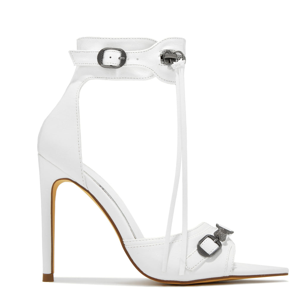 New High Heel Sandals Stiletto Heel Rivet Belt Buckle Pendant - Beuti-Ful