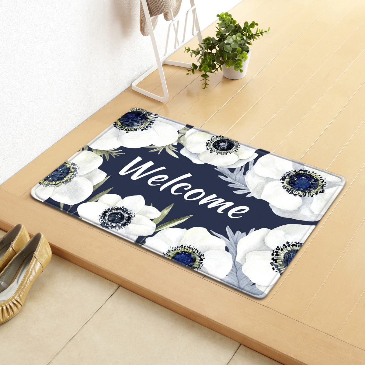 Household Entrance Absorbent  Non-slip Mat Bedroom Living Room Carpet