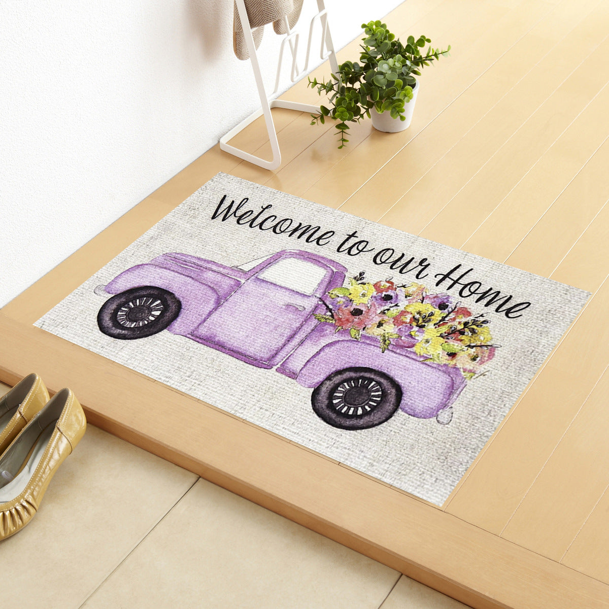 Household Entrance Absorbent  Non-slip Mat Bedroom Living Room Carpet