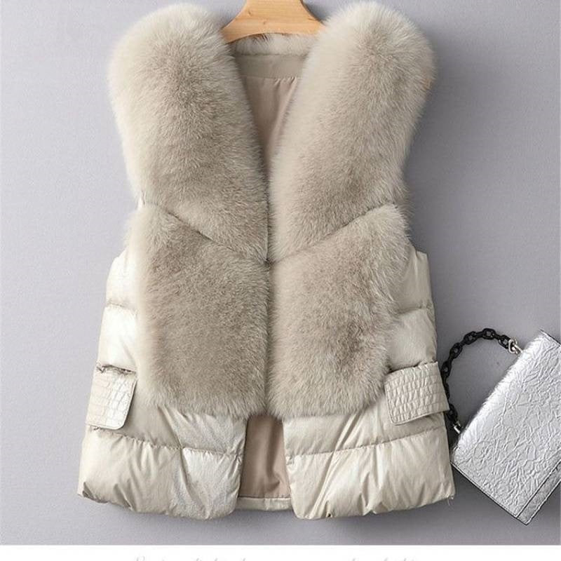 Wool-like Vest Waistcoat Short Down Jacket - Beuti-Ful