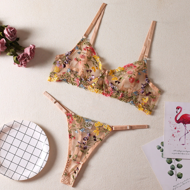 Women's Floral Underwear Set