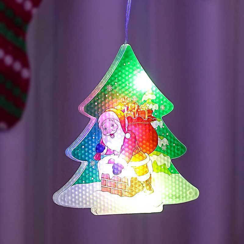 Painted Christmas Curtain Lights Holiday Layout Rubber-covered Wire Ambience Light - Beuti-Ful