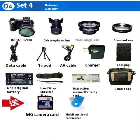 Telephoto Digital Camera D7100 Automatic Focus FHD HD Camera 33 Million - Beuti-Ful