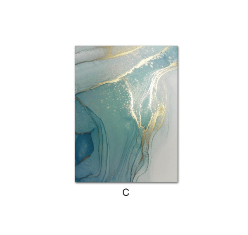 Abstract Liquid Fluid Art Poster Canvas Painting Modern Wall Picture Home Living Room Decor - Beuti-Ful