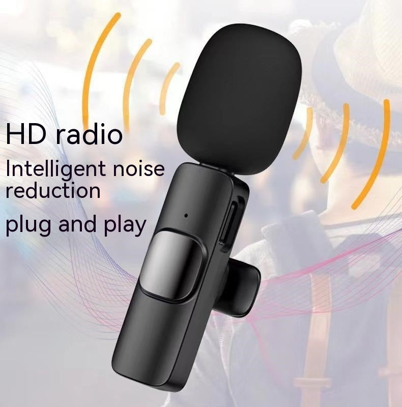 Wireless Collar Clip Microphone Intelligent Noise Reduction