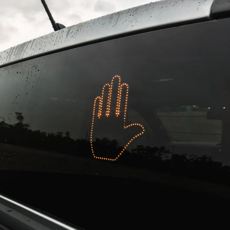 Funny New LED Illuminated Gesture Light Car Finger Light With Remote Road Rage Signs Middle Finger Gesture Light Hand Lamp - Beuti-Ful