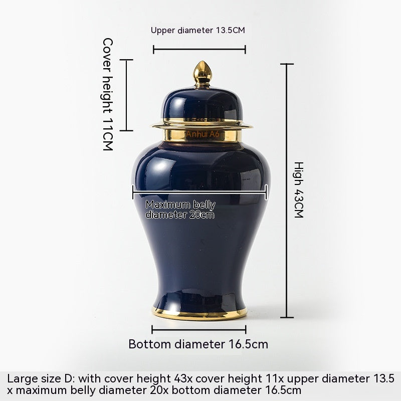 Ceramic Golden General Vase Flower Insert - Beuti-Ful