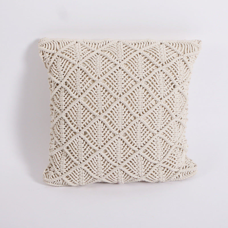 Braid Rope Tassel Hand-woven Pillow - Beuti-Ful