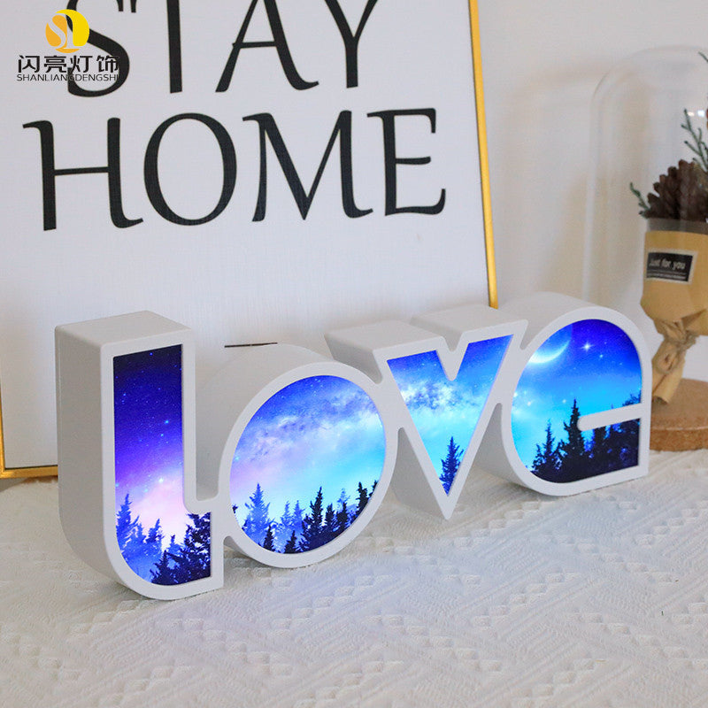 Valentines Day Decor LED LOVE Light Valentines Day Gift For Girlfriend Bithday Wedding Party Decoration Romantic Wedding Decor - Beuti-Ful