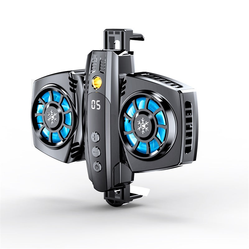 Intelligent Temperature Control Digital Display Semiconductor Dual-engine Mobile Phone Radiator - Beuti-Ful