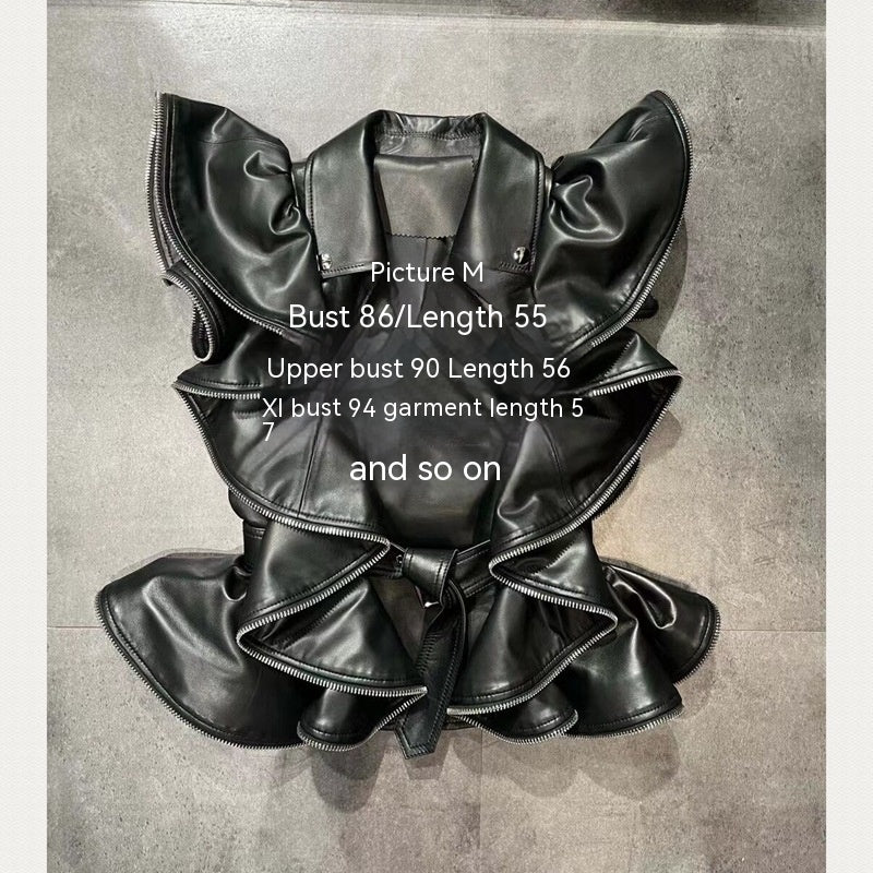 Sheepskin Leather Vest Heavy Work Sheepskin Coat - Beuti-Ful