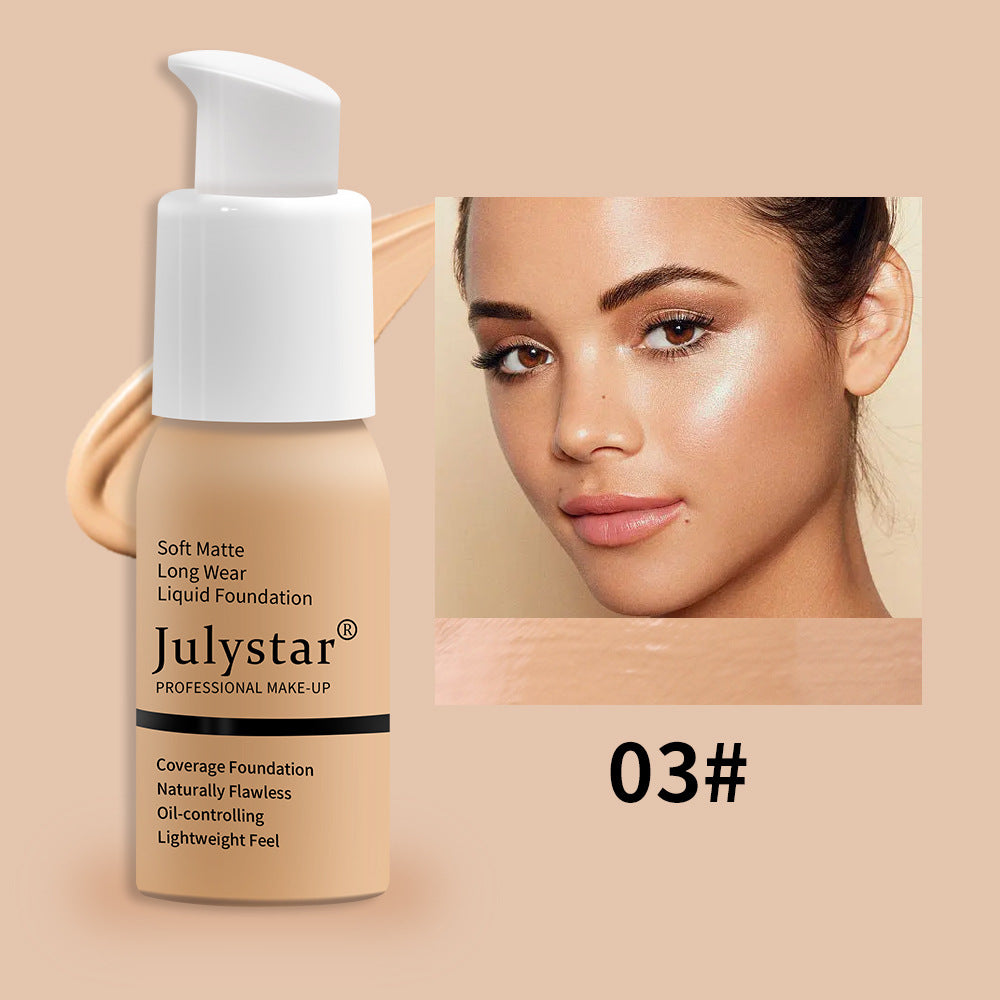 Waterproof Lasting Non Take Off Makeup Concealer Liquid Foundation Beauty Makeup - Beuti-Ful