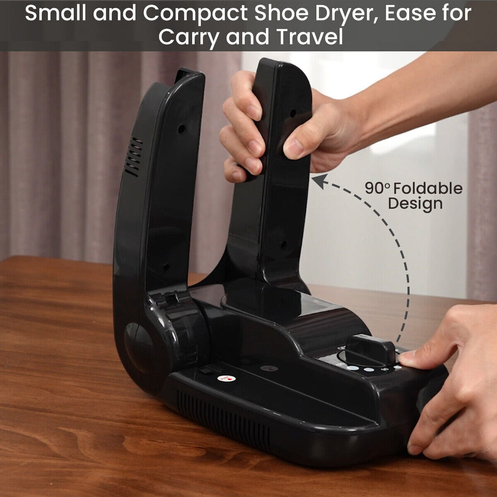 Shoe Dryer Warmer Portable Odour Eliminator Damp Wet Boots Remover Black - Beuti-Ful