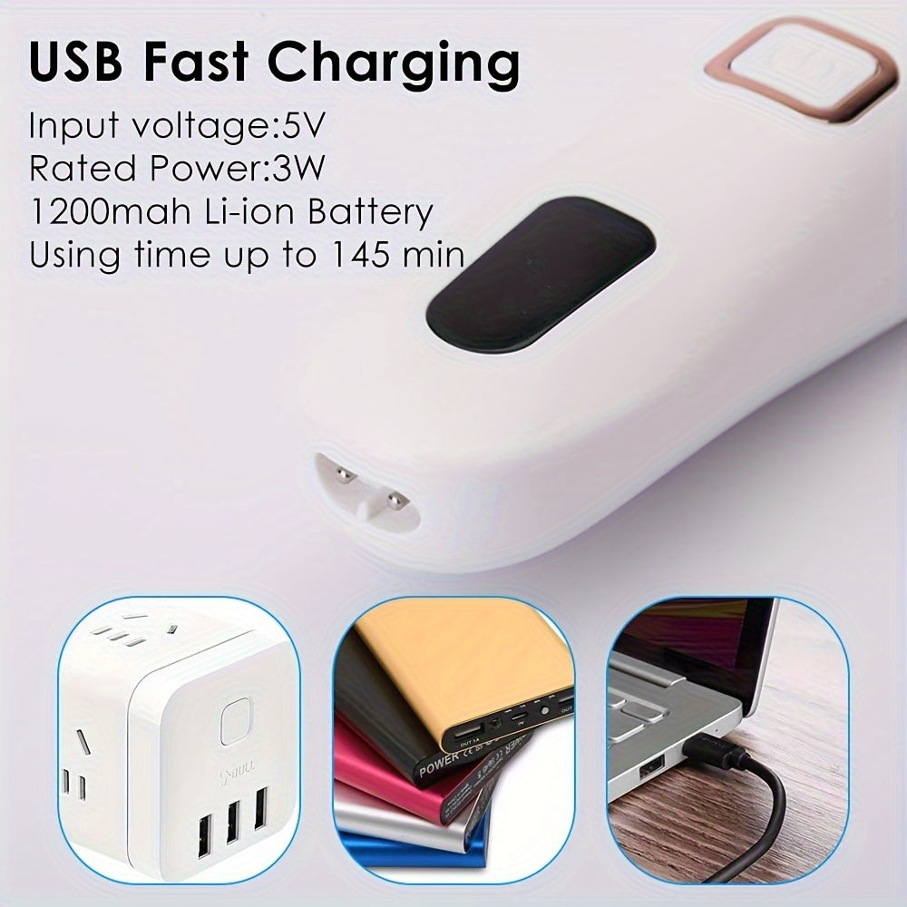 Electric Foot Grinder And Callus Remover,  Rechargeable Foot Washing And Pedicure Kit, With 3 Roller heads - Beuti-Ful