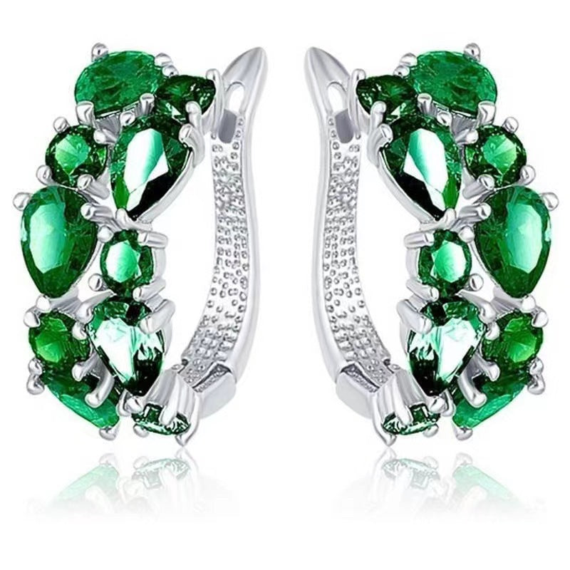 Diamond Crystal Zircon Ear Clip Affordable Luxury Earrings Women - Beuti-Ful