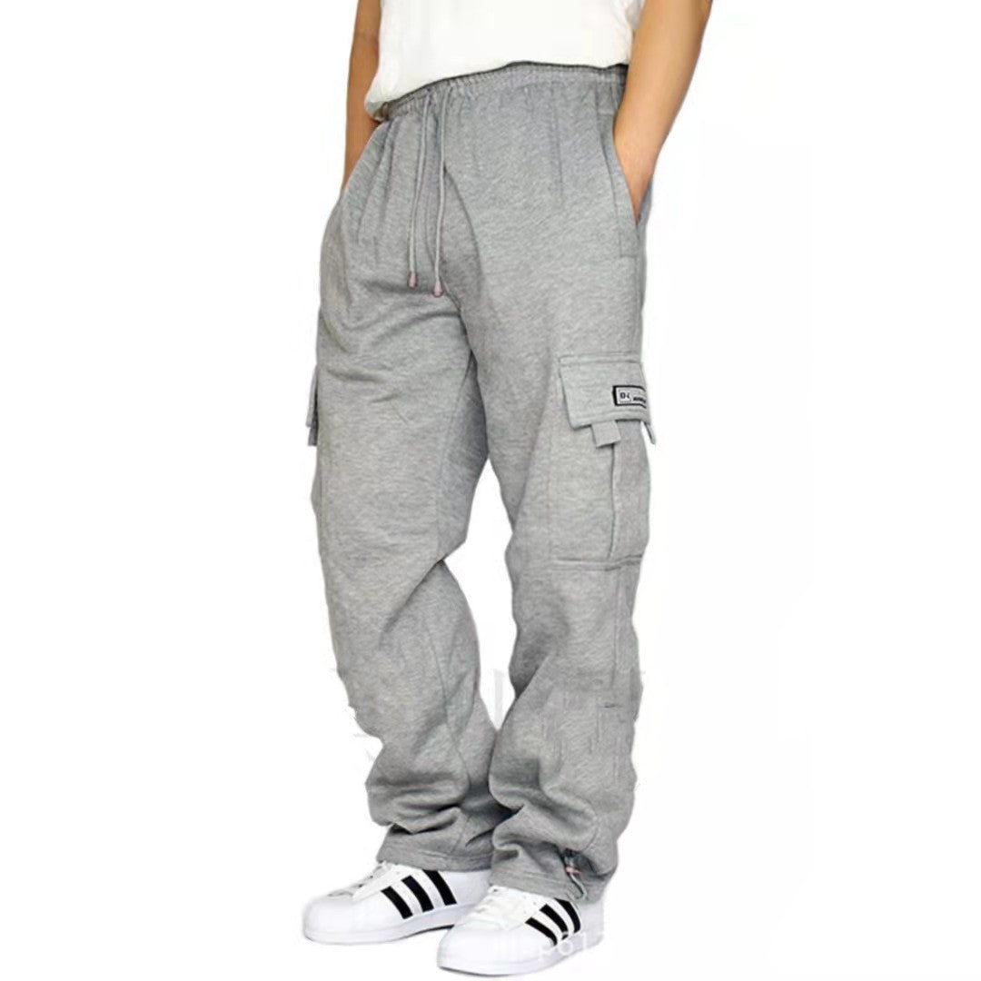 Men Pants Sweatpants Stretch Elastic Waist Jogger Sports Pants Drawstring Trousers Fashion Mens Clothing - Beuti-Ful