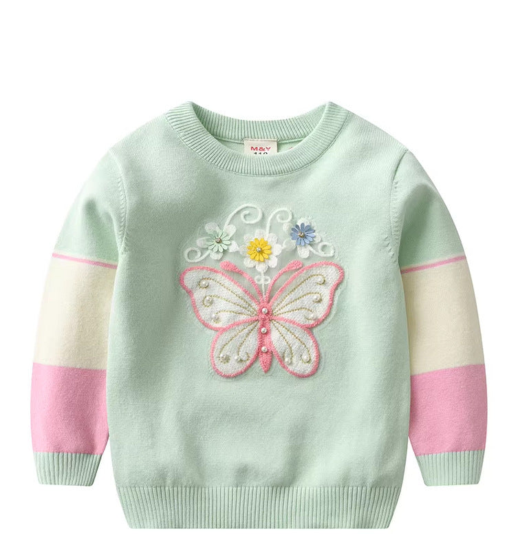 Girl's Sweater Children's Cotton Base Shirt