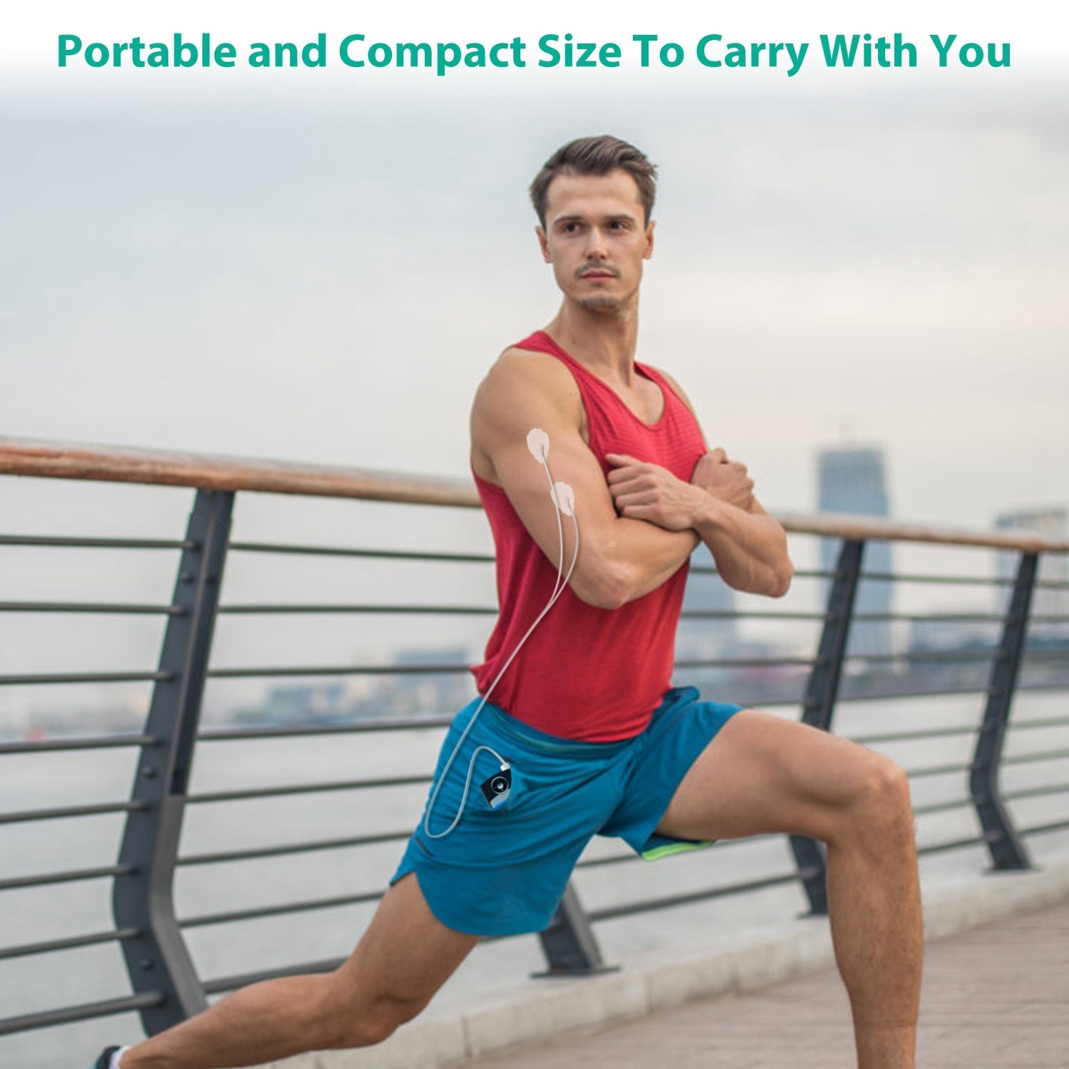 1Pc Rechargeable Tens Unit Machine Impulse Massager 16 Modes Muscle Stimulator