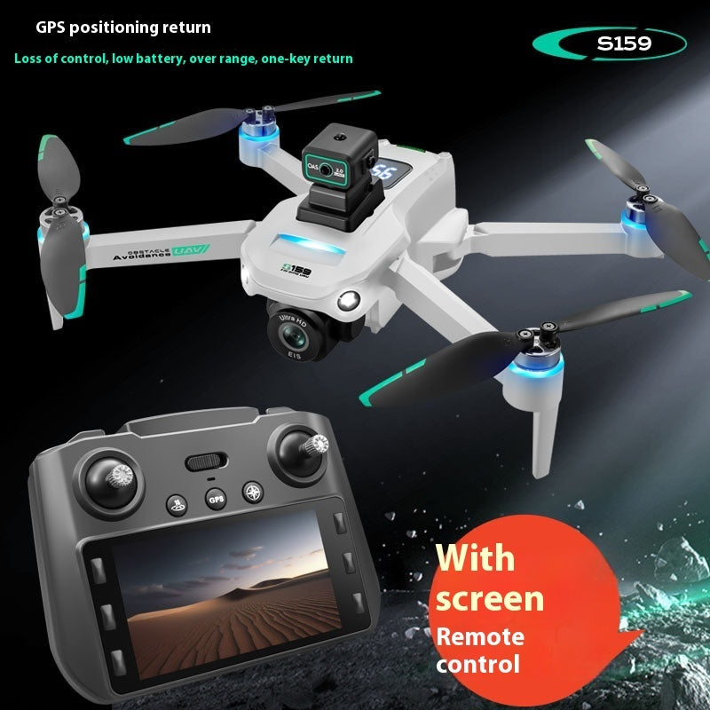 Screen Display HD Aerial Photography Automatic Return Flight Obstacle Avoidance S159 Remote Control GPS