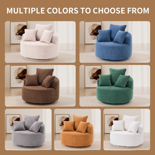 SWIVEL COMPRESSION CHAIR Single-seat Compression Chair, Crochet Yarn Material